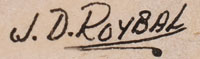 Artist Signature of J.D. Roybal, San Ildefonso Pueblo Painter