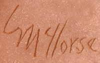 Artist Signature of Christine McHorse, Diné of the Navajo Nation