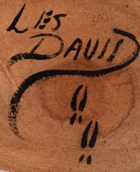 Artist Signature of Les David, Hopi Pueblo