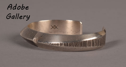 Alternate view of this silver bracelet.