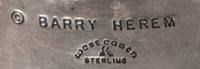 Artist signature of Barry Herem, Western Artist