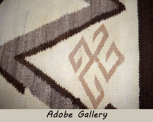 Alternate close up view of a section of this Navajo textile.