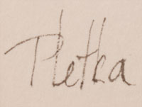 Signature of Paul Pletka, Western Artist