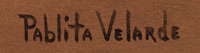Artist Signature of Pablita Velarde, Santa Clara Pueblo Painter
