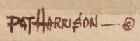 Artist Signature of Pat Harrison, Southwest Painter