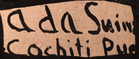 Artist Signature of Ada Cordero Suina, Cochiti Pueblo Potter