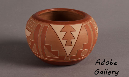 Alternate side view of this pottery jar. Alternate side view of this pottery jar.