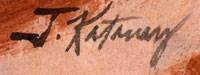 Artist Signature of Jeanette Katoney, Din&eacute; - Navajo Nation Artist