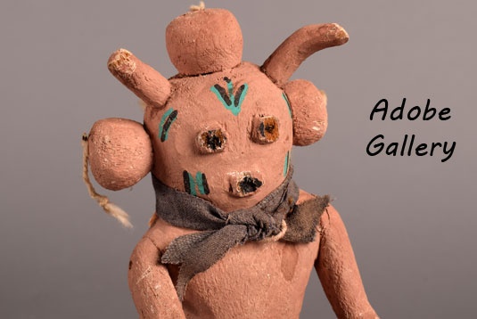 cropped heads スカジャン 菩薩 Katsina Doll Pueblo Kachina Doll Mudhead C4604C - Adobe