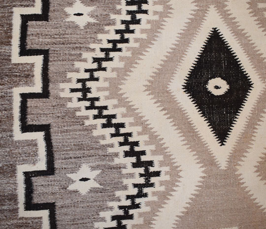 Alternate close up view of a section of this rug.