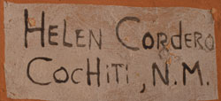 Artist Signature of Helen Cordero, Cochiti Pueblo Potter