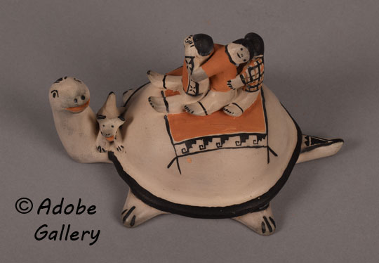 Alternate view of Mother Turtle figurine.