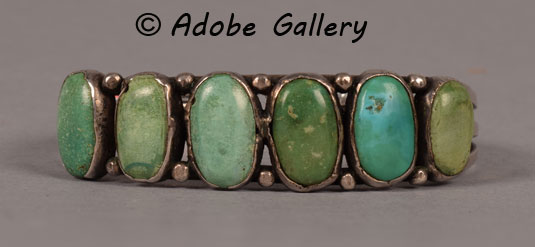 Alternate view of this turquoise bracelet.