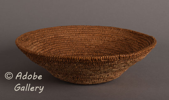 Alternate side view of this Navajo basket.