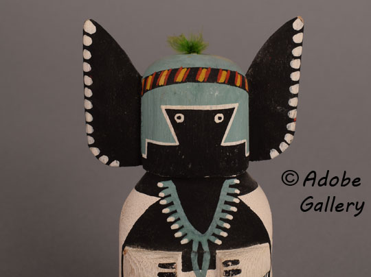Alternate close-up view of the kachina face.