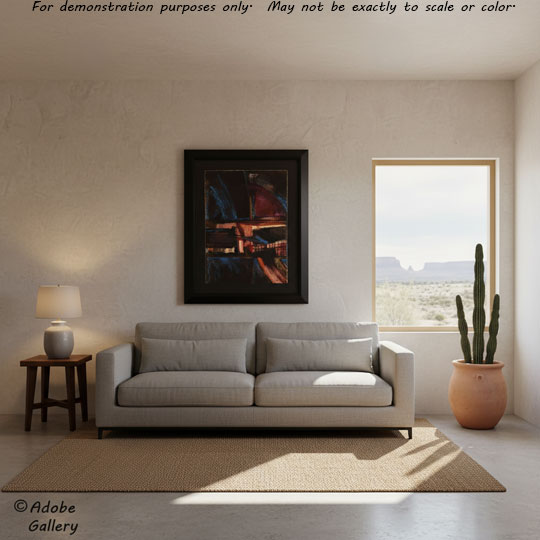 Alternate view of this painting in a home environment.
