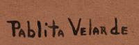 Artist signature of Pablita Velarde, Santa Clara Pueblo Painter