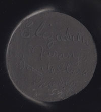Artist signature of Elizabeth Naranjo, Santa Clara Pueblo Potter