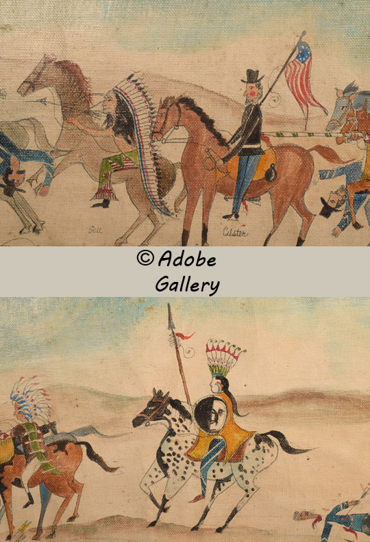 Alternate close-up views of sections of this panting. Alternate close-up views of sections of this panting.