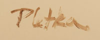 Artist signature of Paul Pletka, Western Artist