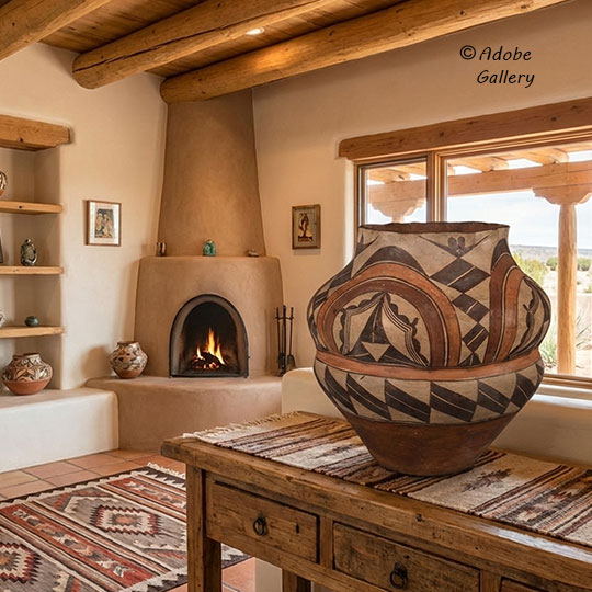 Alternate view of this pottery vessel.