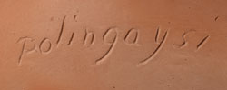 Hopi Pueblo artist signature of Elizabeth White (1892-1990) Polingaysi Qöyawayma