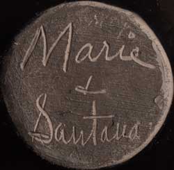 Artists' signatures of Maria and Santana Martinez, San Ildefonso Pueblo Potters