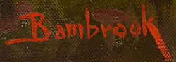 Artist signature of Walter Earle Bambrook (1910-1984) Albuquerque, New Mexico