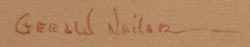 Diné of the Navajo Nation artist signature of Gerald Nailor (1917-1952) Toh Yah
