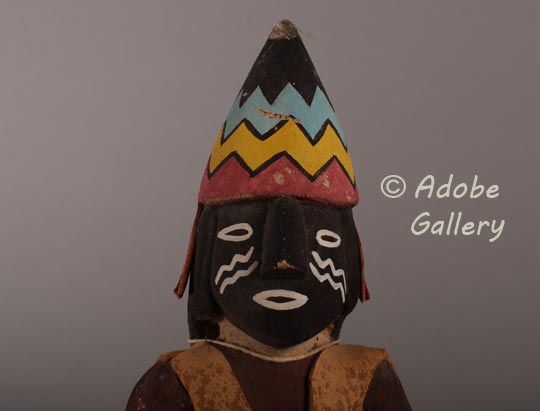 Alternate close-up view of face of this Katsina Doll.