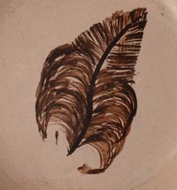 Hopi-Tewa artist hallmark signature of Helen Naha (1922-1993) Feather Woman