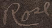 Artist signature of Rose Cata Gonzales, San Ildefonso Pueblo Potter