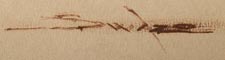 Artist signature Pueblo Patrick Swazo Hinds (1929-1974) Grey Squirrel - Tesuque Pueblo