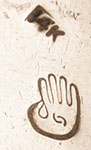 Artist signature hallmark stamp of Watson Honanie (1953 - 2023) Hopi Pueblo