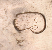 Artist signature hallmark stamp of Watson Honanie (1953 - 2023) Hopi Pueblo