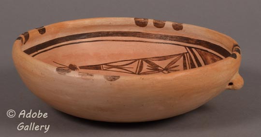 Alternate side view of this bowl by Nampeyo.