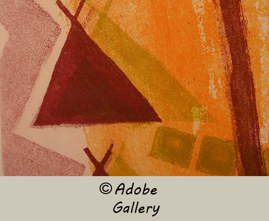 Close-up view of a section of this print.