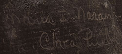 Artist signature of Maria I. Naranjo, Santa Clara Pueblo Potter