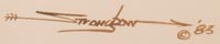 Artist signature of Dyanne Strongbow, Choctaw Nation