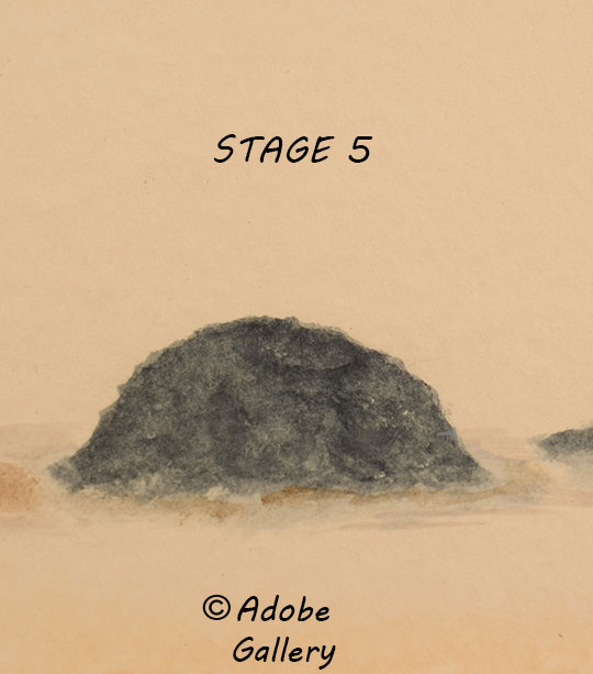 Stage 5 in the pottery firing process.