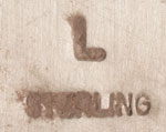 Artist hallmark signature of Laverne Goldtooth (1959-2013) Diné of the Navajo Nation