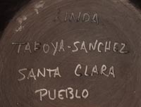 Artist signature of Linda Tafoya-Sanchez Santa Clara Pueblo