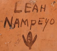 Artist siganture of Leah Garcia Nampeyo (1928-1974) Hopi Pueblo