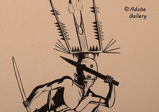 Close up view of a section of this drawing.