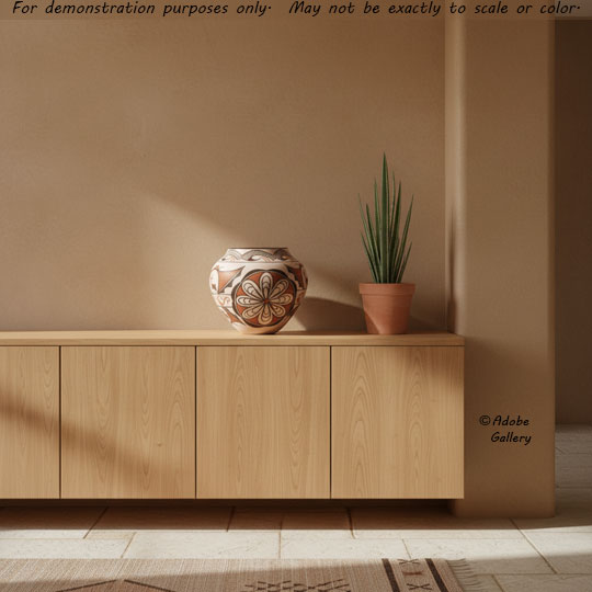Alternate view of this pottery vessel.