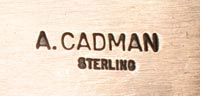 Artist signature of Andy Cadman, Diné of the Navajo Nation Jeweler
