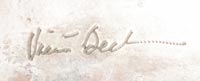 Artist signature of Victor Beck, Diné of the Navajo Nation Jeweler