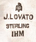 Artist signature and hallmark of Julian Lovato, Kewa Jeweler