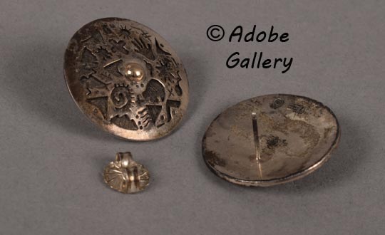 These earrings are fashioned for pierced ears.