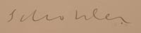 Artist signature of Fritz Scholder, Luiseño Indian Artist
